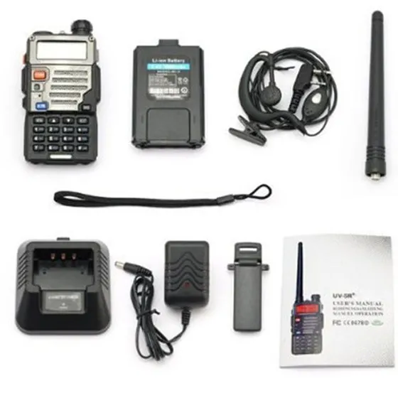 2 шт. MOOL UV-5RE Plus-Walkie Talkie(связная радиостанция 2 м/70 см, частотный диапазон 136-174/400-479,995 МГц, с двойным
