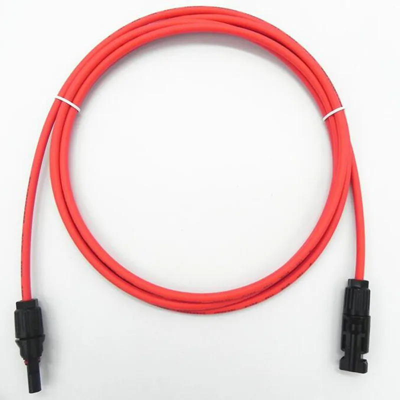 1 шт./лот 1-4 м черный/красный мощность солнечной удлинитель 4.0mm2/12AWG с MC4 разъем постоянного тока используется в солнечной панели системы