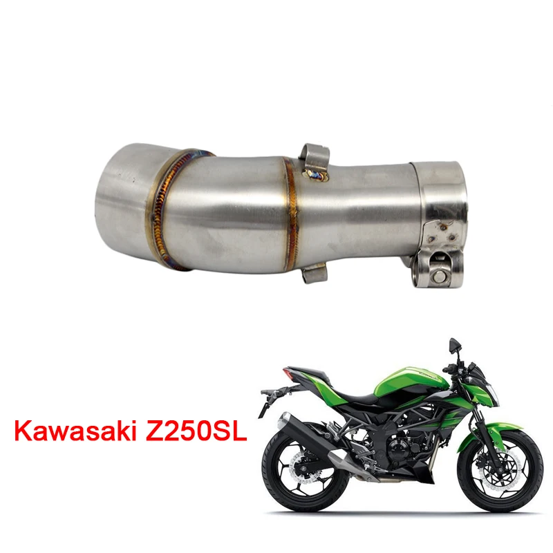Глушитель выхлопной трубы ZSDTRP для мотоцикла средней длины Yamaha Kawasaki Z900 ER6N NINJIA