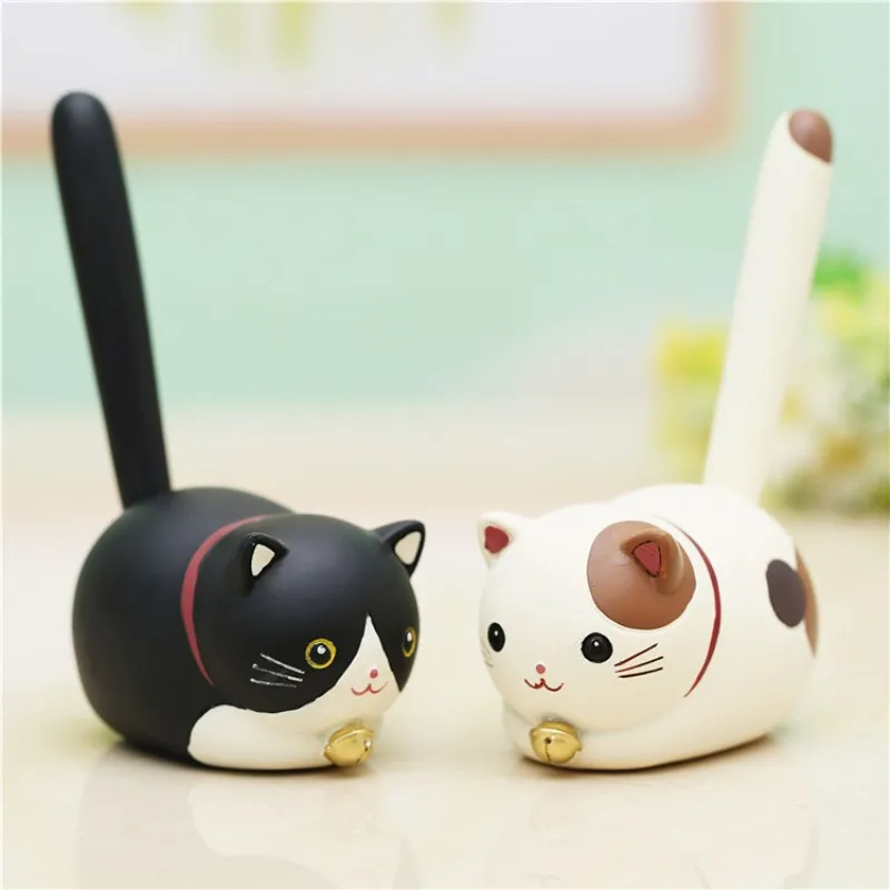 

Creative Cartoon Cat Resin Crafts Decoration Home Decoration Cute Black White Creative Student Gift