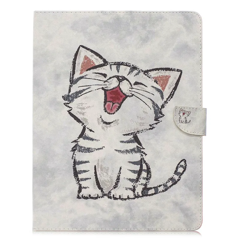 Cat Милый Кот Единорог щенок Бабочка крышка планшета для iPad Pro 12,9 сумка стоячий пенал оболочка для iPad Pro 12,9 чехол+ подарок - Цвет: Cat