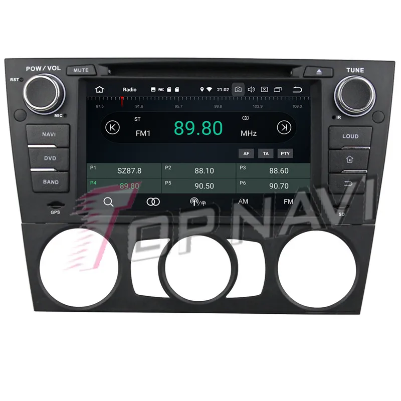 Автомобильный DVD-проигрыватель Topnavi Android 9 0 медиацентр для BMW E90/E91/E92/E93 2005-2011 один din