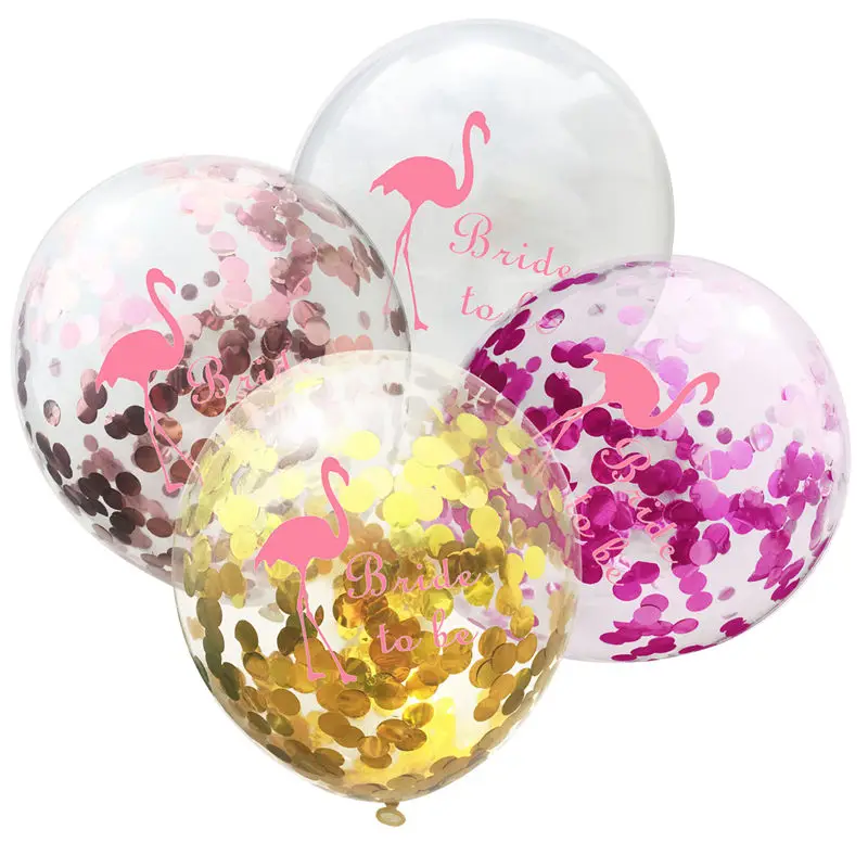 5P 12 дюймовые воздушные шары Фламинго с надписью для невесты свадебные украшения
