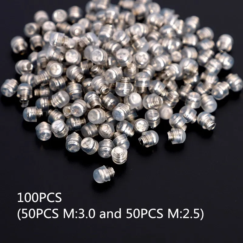 100pcs Mix size 1 Набор, ножницы, ремонтные комплекты, глушитель/пластиковые шайбы/Подставка для пальцев из нержавеющей стали, парикмахерские, стильные ножницы, аксессуары - Цвет: 100pcs Mix size