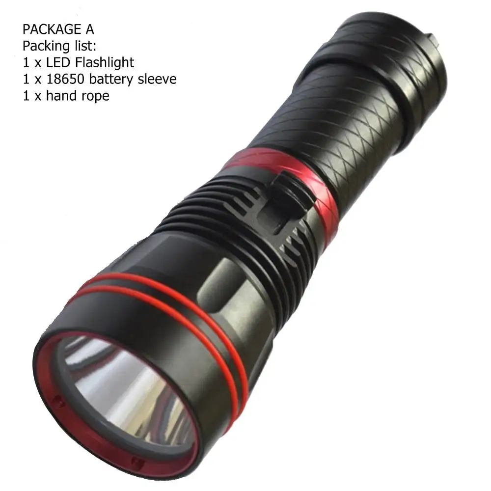 PACKAGE A Alonefire DX1S дайвинг вспышка светильник L2 светодиодный подводный водонепроницаемый аквалангист вспышка светильник фонарь - Испускаемый цвет: PACKAGE A