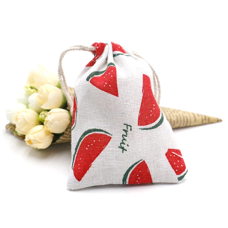 5 шт./лот модные хлопковые сумки для покупок на шнурках складные продаваемые