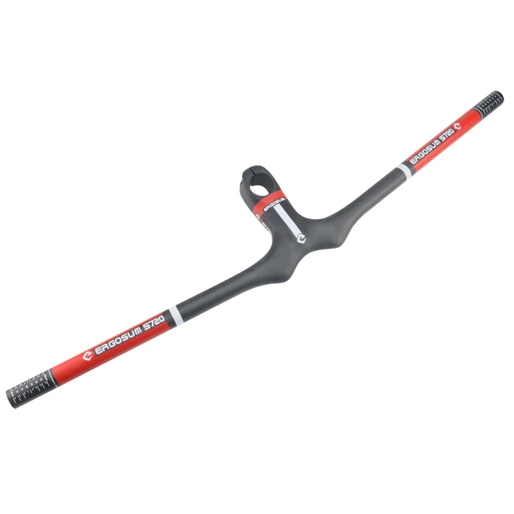 ERGOSUM 3K матовый углеродный руль Mtb горный велосипед Интегрированный Плоский