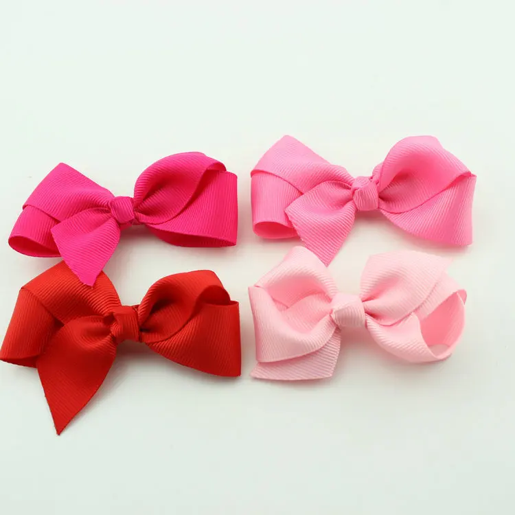 30 шт./лот заколки для волос с бантом из ленты маленьких девочек эксклюзивная