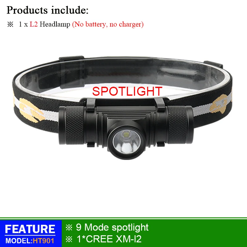 BHT901A1 Мини-Головной фонарь светодиодный CREE XM L2 светодиодный налобный светильник USB налобный фонарь перезаряжаемый светильник-вспышка 18650 головной светильник с батареей для кемпинга и охоты - Испускаемый цвет: BHT901A1
