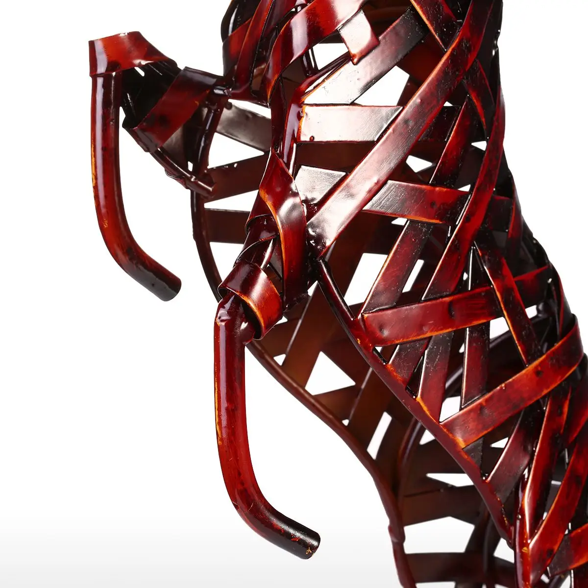 Металлическая плетеная лошадь Tooarts железная скульптура для украшения дома