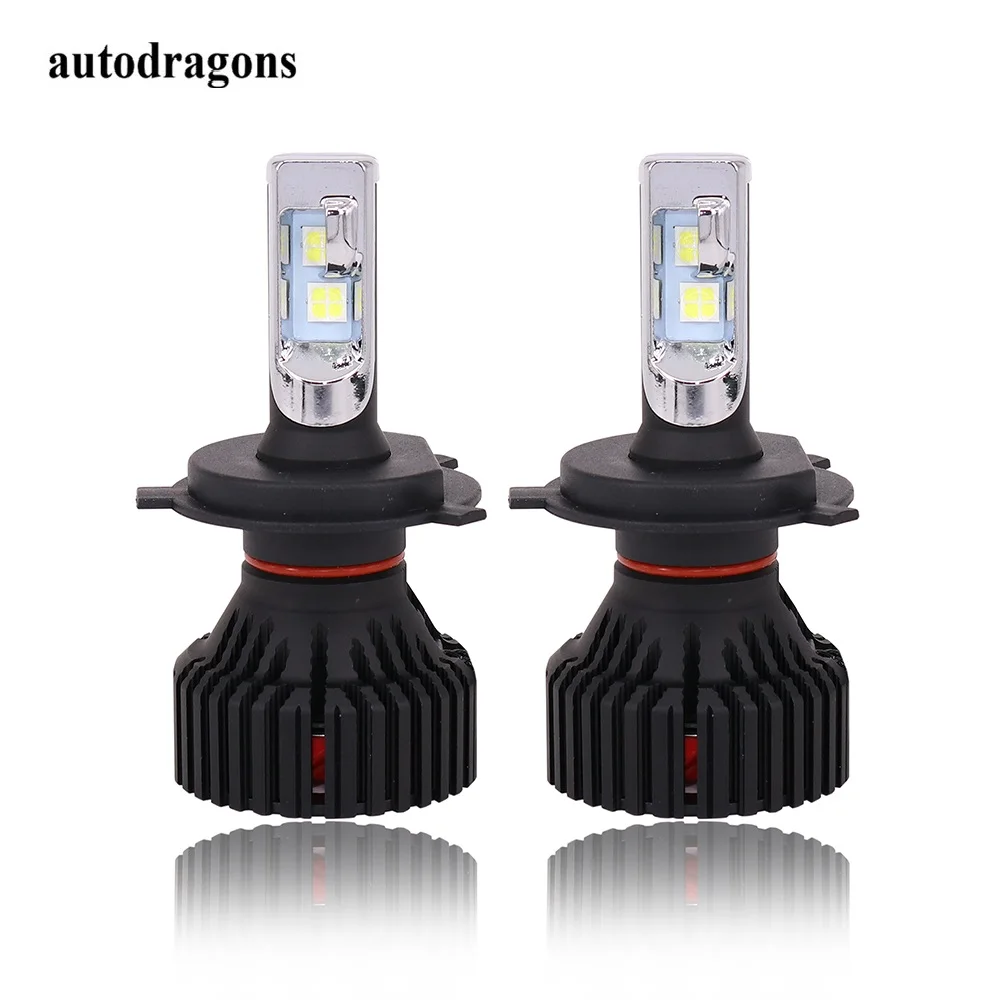 Autodragons H4 высокий низкий пучок h3c H7 H8 H9 H11 9006 60 W светодиодный CR зэс Canbus Error free автомобилей ближнего света, лампа для противотуманной фары 8000LM для A3 A8