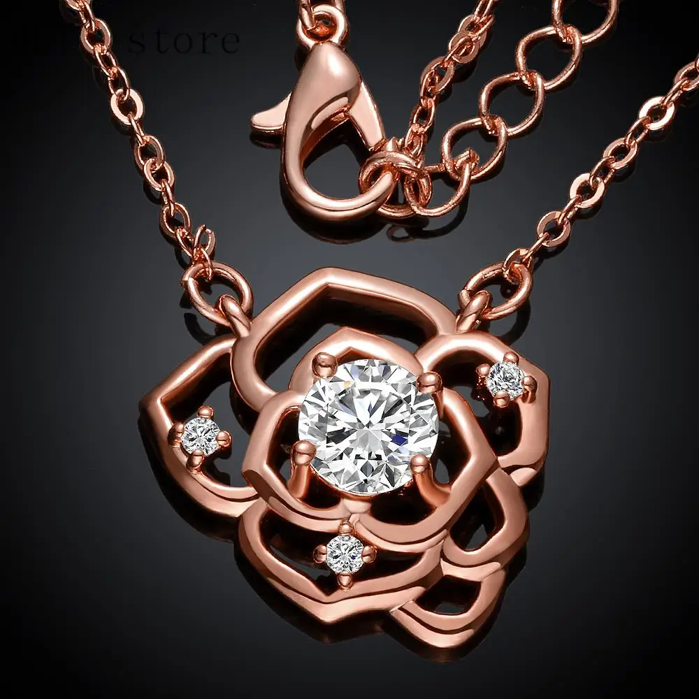 N034-C Wholesale High Quality Women Men zircon necklace Fashion Jewelry Free shopping 18K gold plating | Украшения и аксессуары