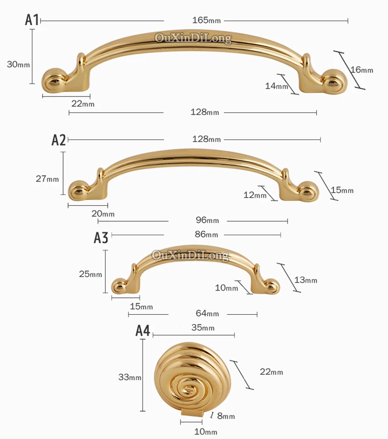 Stunning Design 2PCS European Luxury Kitchen Cabinet Door Handles Cupboard Wardrobe Drawer Wine Pulls and Knobs | Обустройство дома