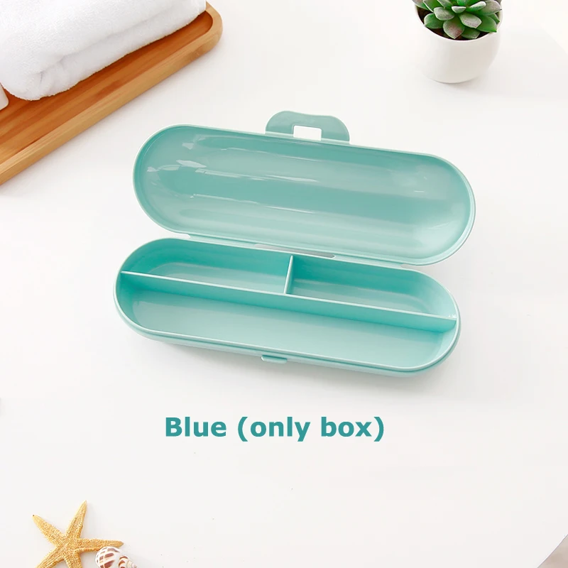 Blue Портативный Футляр для электрической зубной щетки Анти-пыль коробка для хранения для различных электрическая зубная щетка для путешествий на открытом воздухе туризма кемпинга - Цвет: Blue
