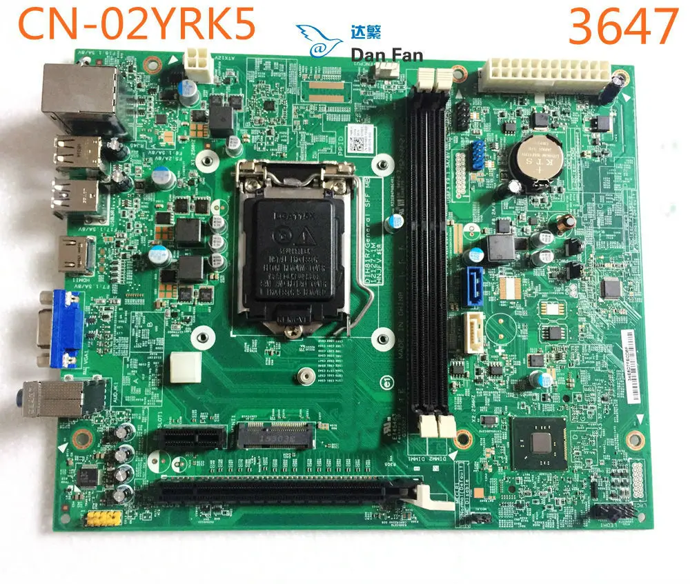 CN 02YRK5 для DELL Inspiron 3647 3847 SFF настольная материнская плата DIH81R/General 12127 1M 100%