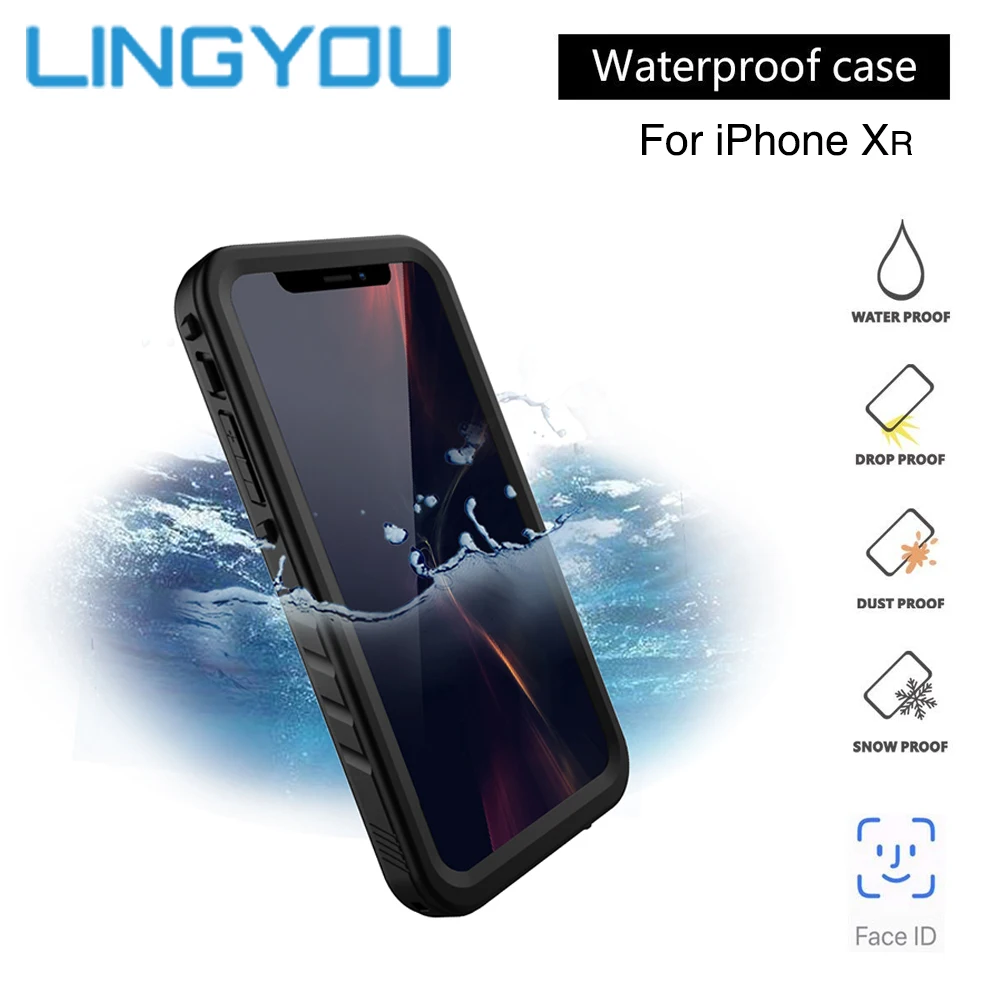 Новое поступление супер водонепроницаемый чехол для iPhone XR 360 градусов Полная