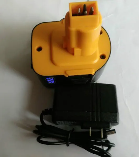 12v 14,4 v 18v 2.0AH 2000mah литий-ионный аккумулятор для Dewalt светодиодный дисплей с зарядным устройством