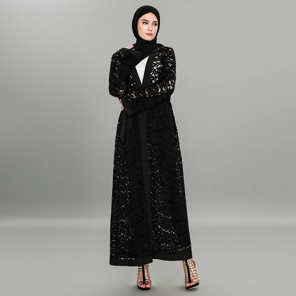 Абая для женщин размер 5XL летнее мусульманское длинное платье абайя красивые