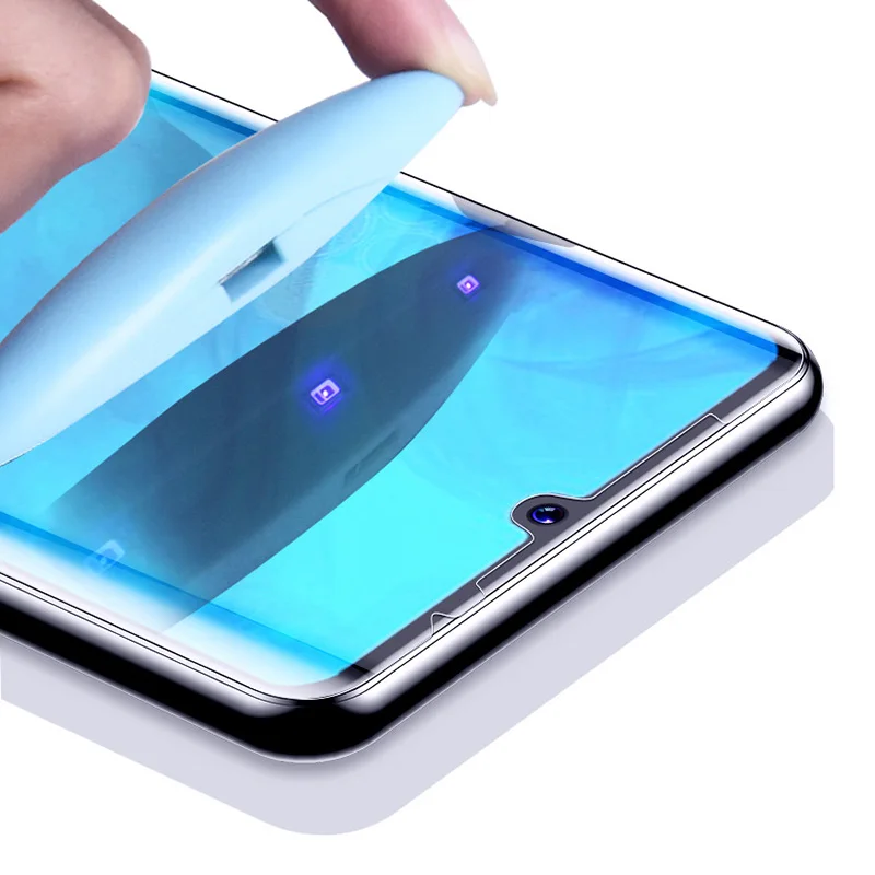 УФ закаленное стекло для huawei P30 Pro mate 20 Полное жидкое клеевое Защитное экрана HD
