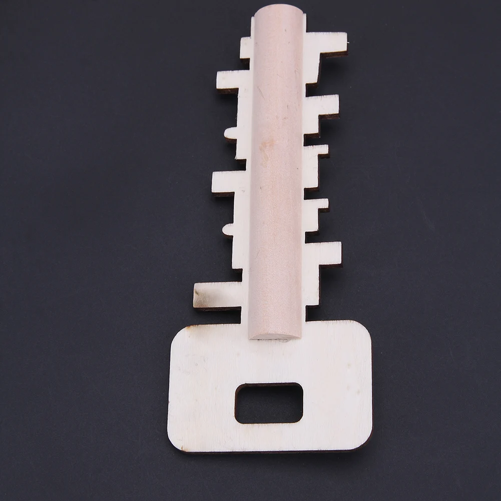 Деревянная игрушка головоломка для разблокировки ключей Классическая забавная