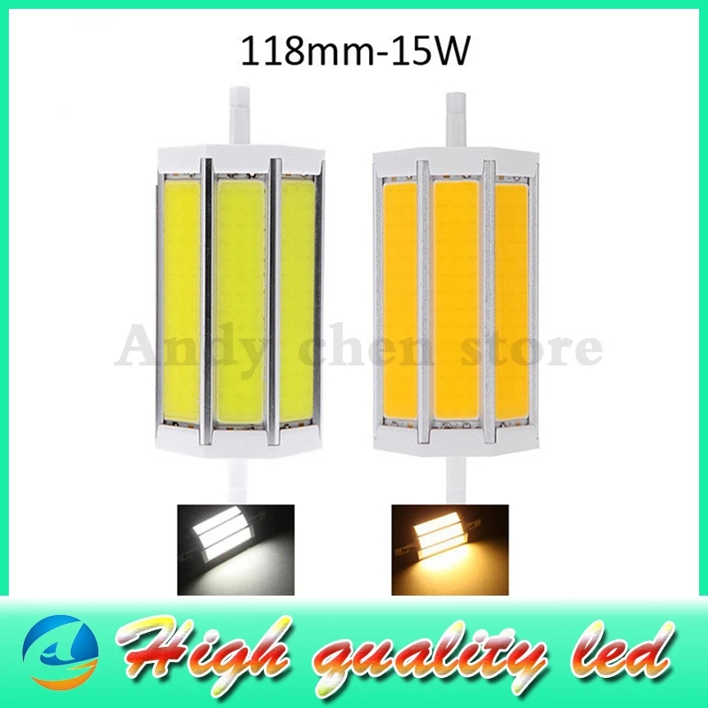 

1Pcs Dimmable R7S COB led bulb r7s led lights 78mm 118mm 10W 20W J78 J118 lamp AC110V 127V 220V 265V replace halogen floodlight