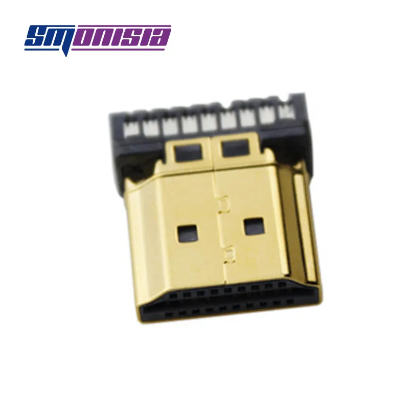 50 шт./лот полностью металлический корпус 19 контактов HDMI совместимый прямой