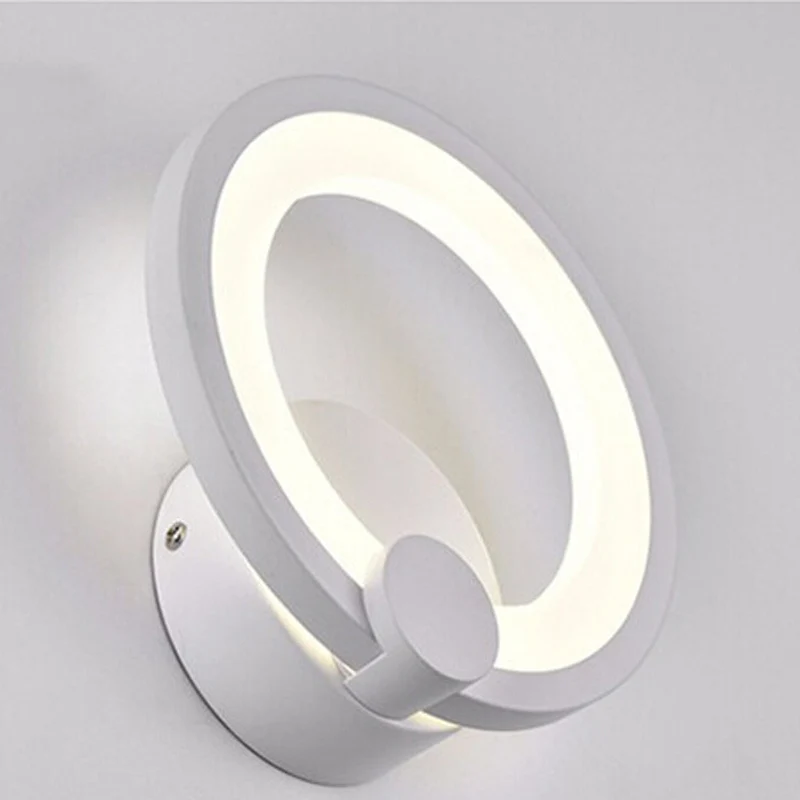 Around arylic boby Art Deco Modern LED Wall Lamp with 12W Sconce White Indoor Lighting AC100-265V | Освещение