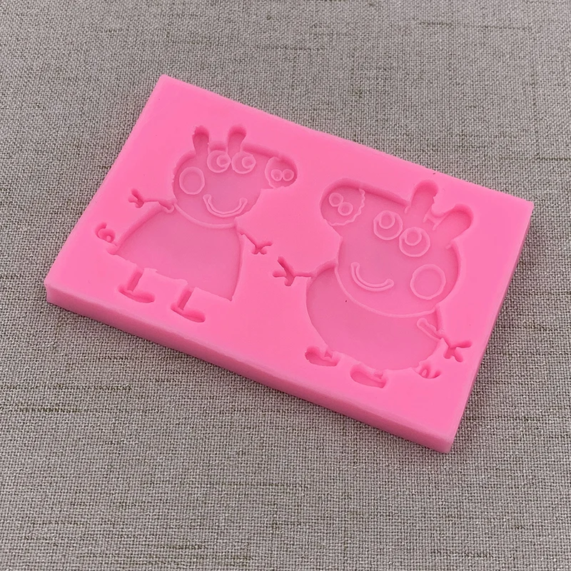 Мультфильм Свинья силиконовые формы день рождения инструменты для украшения