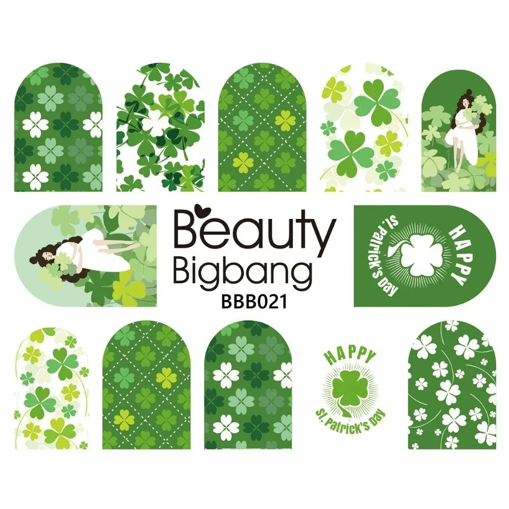 21 BeautyBigBang 1 лист наклейки для нейл-арта s наклейки Дизайн тропический Фламинго лист ананаса украшение для нейл-арта стикер - Цвет: 21