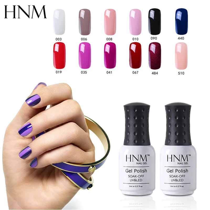 HNM 12 шт./лот комплект Однотонная одежда серии гель лак для ногтей комплект полу Перманентный набор Гибридный Лаки Esmalte маникюрный лак набор инструментов