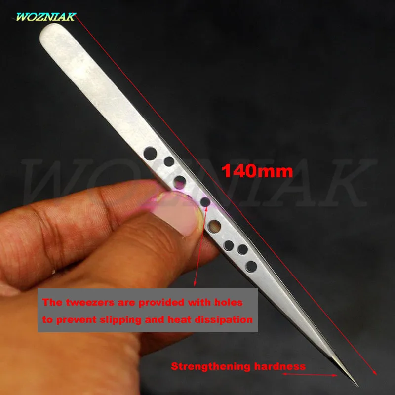 PPD Anti-skid heat dissipation Strengthening hardness Maintenance tweezers Stainless steel matte texture Pointed forceps | Инструменты