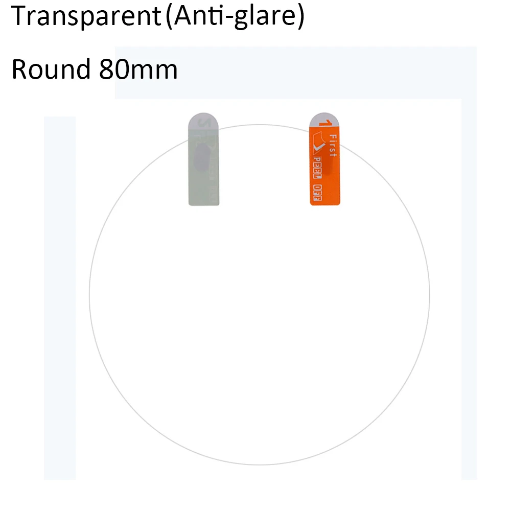 Round 80mm 1 пара Автомобильная анти-водная туманная пленка анти-туман непромокаемая гидрофобная зеркальная защитная пленка заднего вида - Цвет: Round 80mm