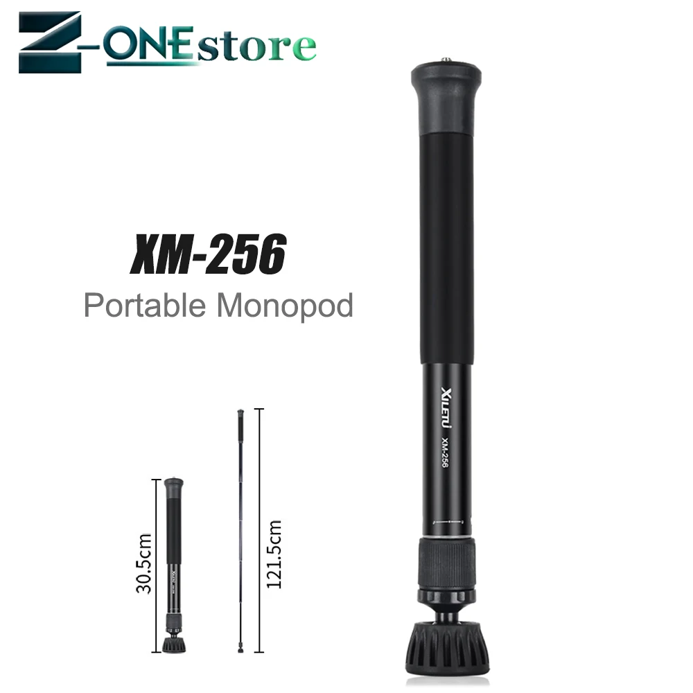 

XILETU XM-256 Monopod 47.8inch Handy Tripod Monopod/Selfie Stick/Pole For Camera/Camcorder/Smart Phone/Mirrorless camera