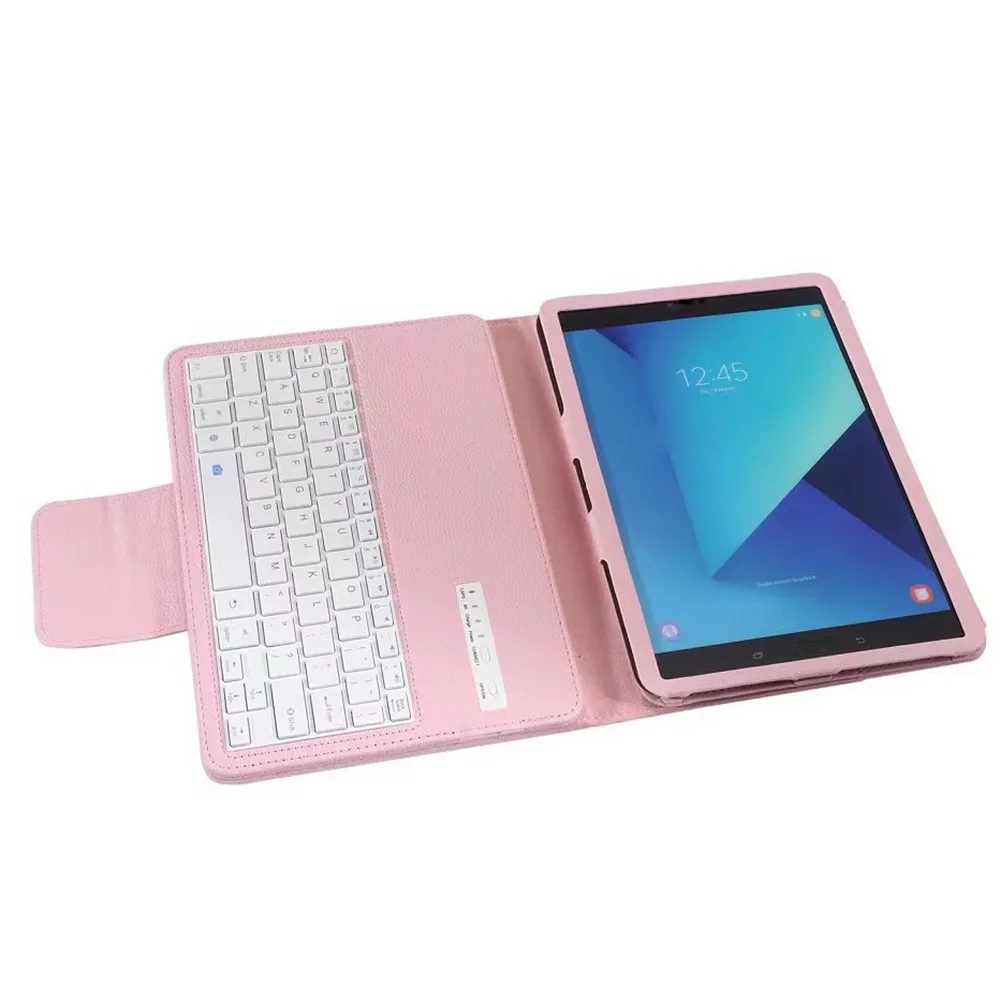 Для Samsung Galaxy Tab S3 9,7 T820 T825 из искусственной кожи Защитный чехол Стенд кожаный чехол+ Съемный Алюминиевый сенсорная панель, Bluetooth клавиатура