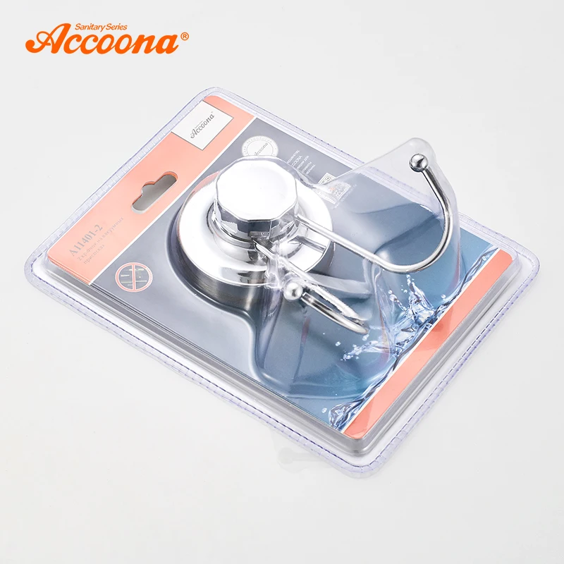Accoona хромированный крючок на присоске кухонные удобные крючки для детской стены |