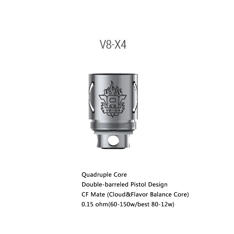 Оригинальный мобильный телефон 3 шт./упак. электронных сигарет SMOK TFV8 катушки для