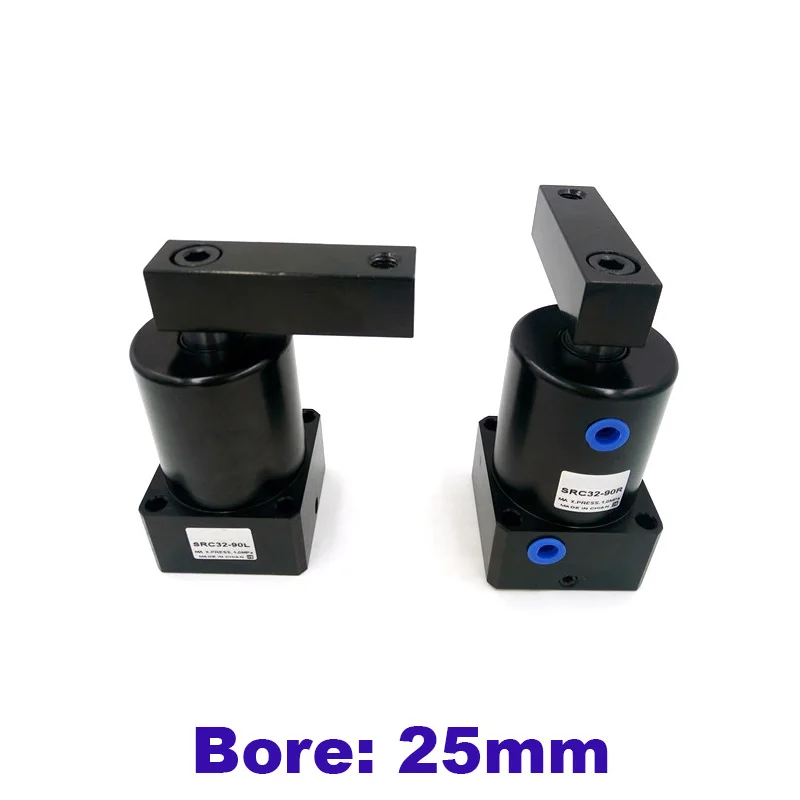 Пневматический цилиндр двойного действия с поворотом влево/вправо диаметр