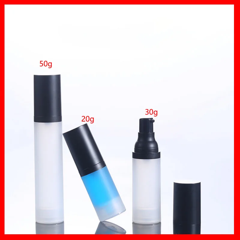 

20ml 30ml 50ml empty Airless PET lotion pump refillable cosmetic emulsion plastic perfume bottle Cream Containers Vacuum Vessel