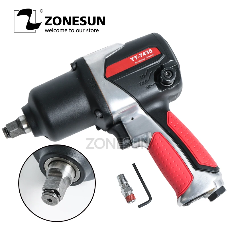 Пневматический ударный гайковерт ZONESUN гаечный ключ 16 мм для ремонта автомобиля