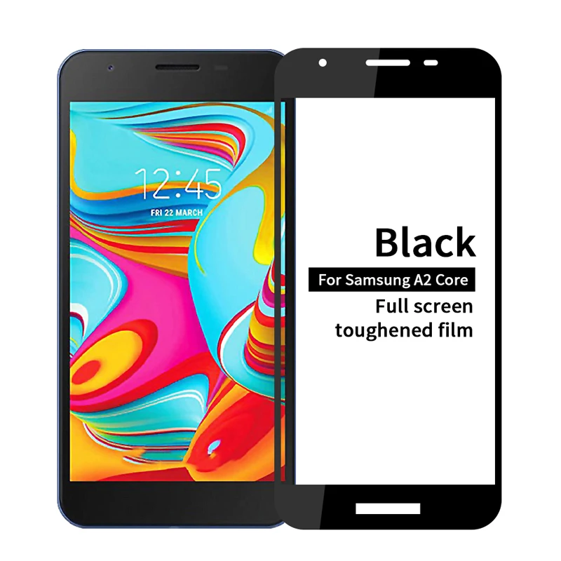 Закаленное стекло с полным покрытием для Samsung Galaxy A2 Core SM A260F защита экрана