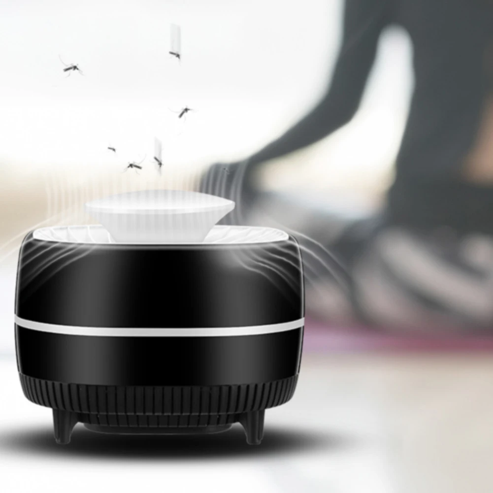 Беспламенная фотокаталитическая лампа для уничтожения комаров внутри помещений с USB-зарядкой, ловушка для насекомых для детей, тишина для ловушки в черной спальне.