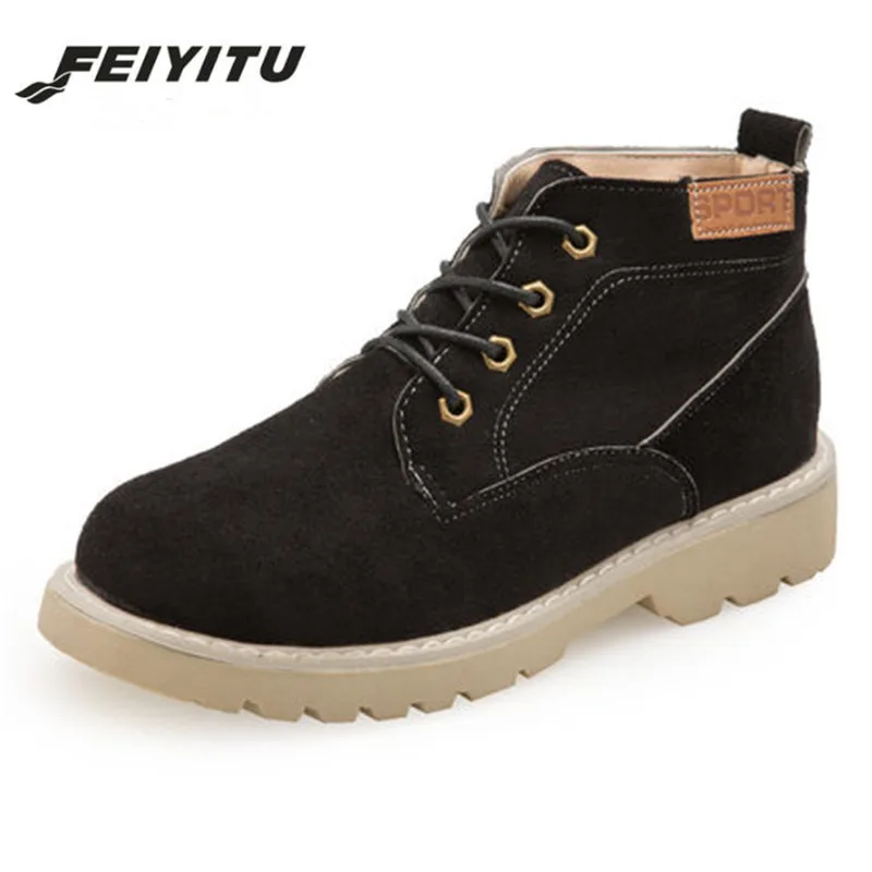 FeiYiTu/рекламные женские ботинки Сезон осень зима Ботильоны на платформе с
