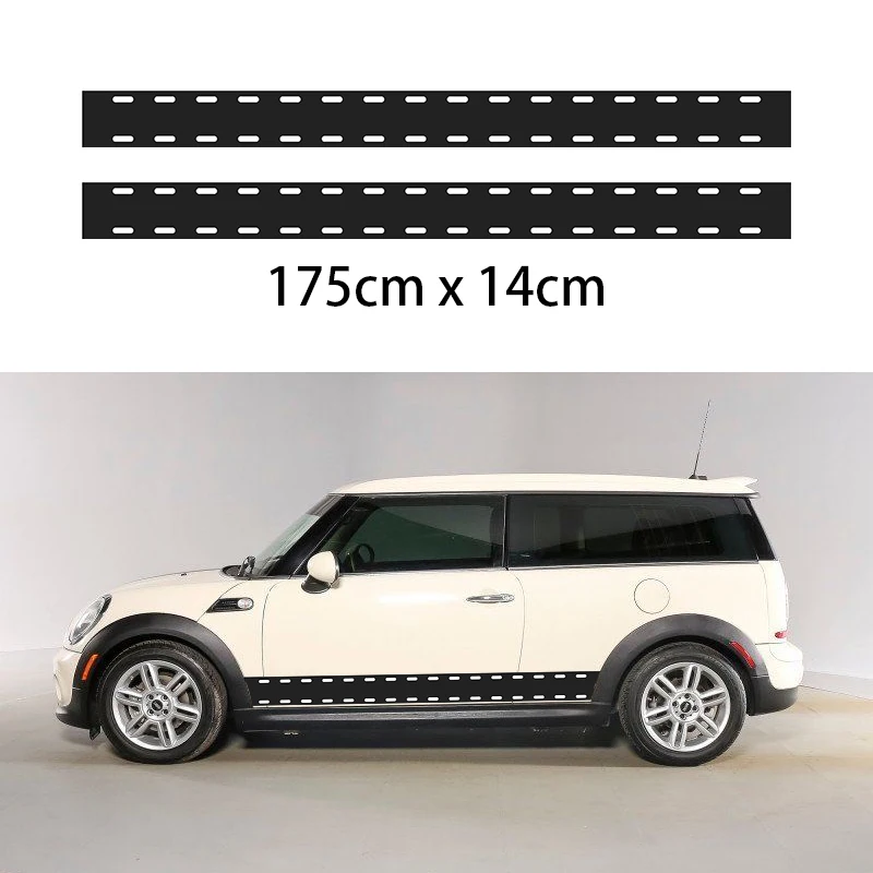 

2X Car Vinyl Decals Graphics Sticker Body Decals Checkered Flags for Mini