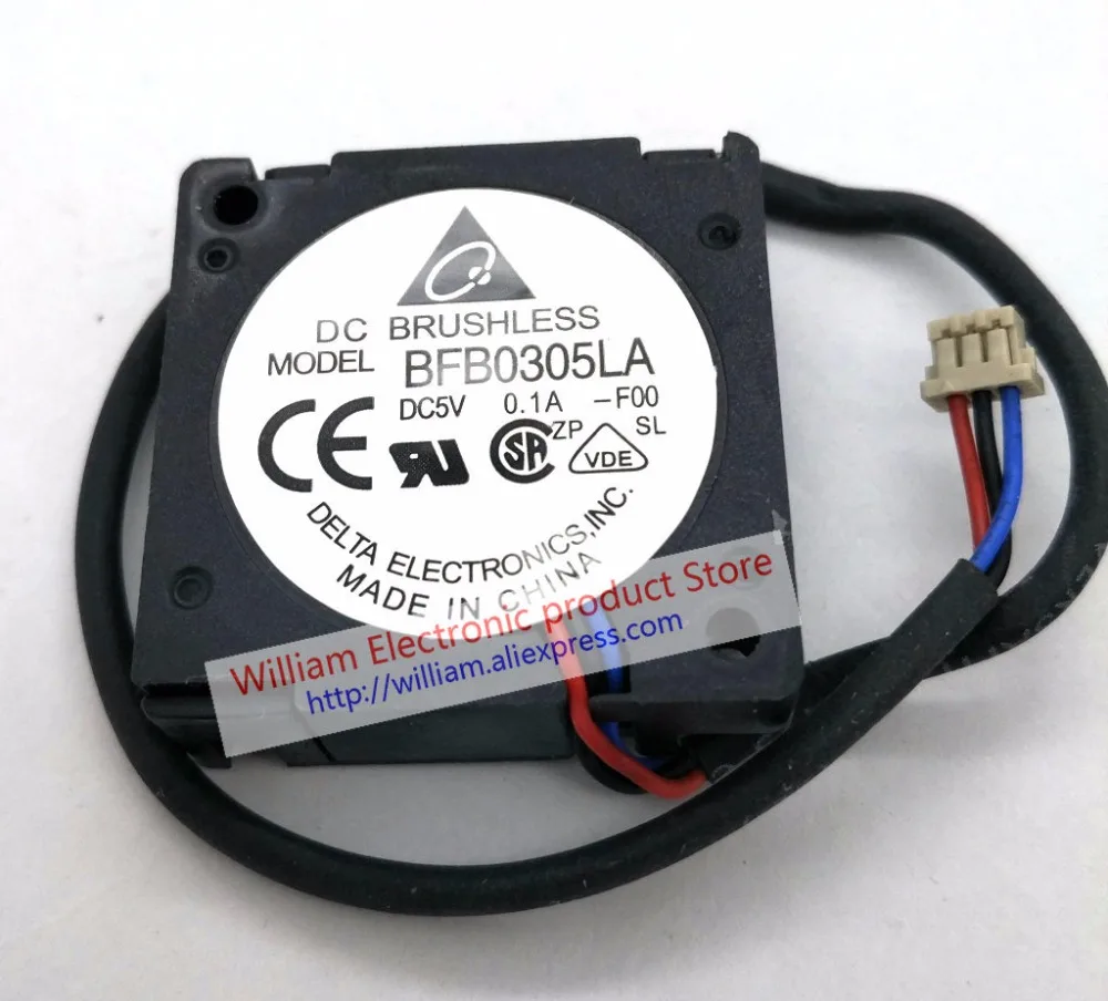Новый оригинальный вентилятор охлаждения Detal BFB0305LA DC5V 0.10A BFB0305HA 0.17A 30*30*10 мм 3