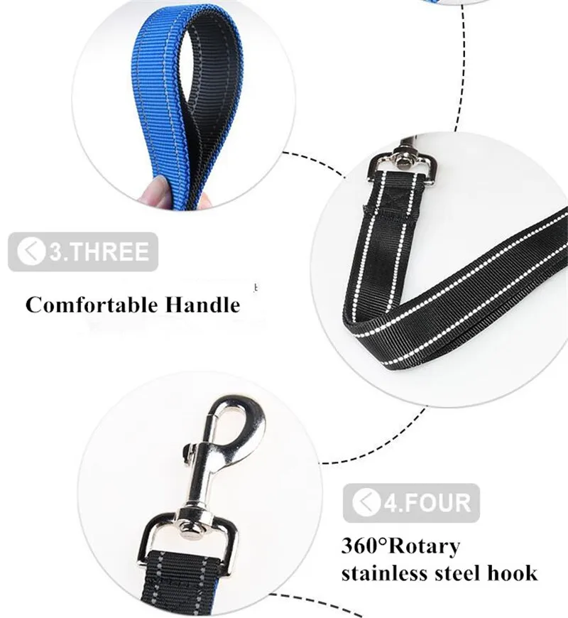 

reflective big dog leashes nylon pet leashes dog traction rope for medium large dogs nylon leads B44