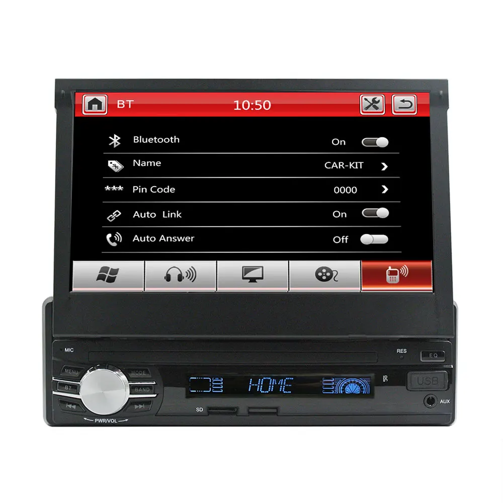 1Din автомобильный dab радио 7 &quotаудио стерео FM AM R.D.S Авторадио Bluetooth универсальный