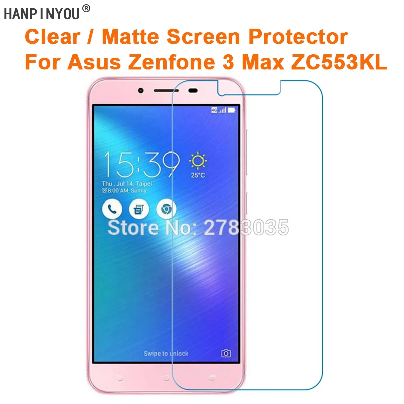 

Прозрачная глянцевая/Антибликовая матовая защитная пленка для Asus ZenFone 3 Max ZC553KL 5,5 дюйма (не закаленное стекло)