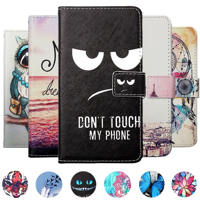 

Painted wallet case cover For Ulefone S10 Pro S1 Pro Armor X2 X 6 5 Flip Leather Phone Case Cover
