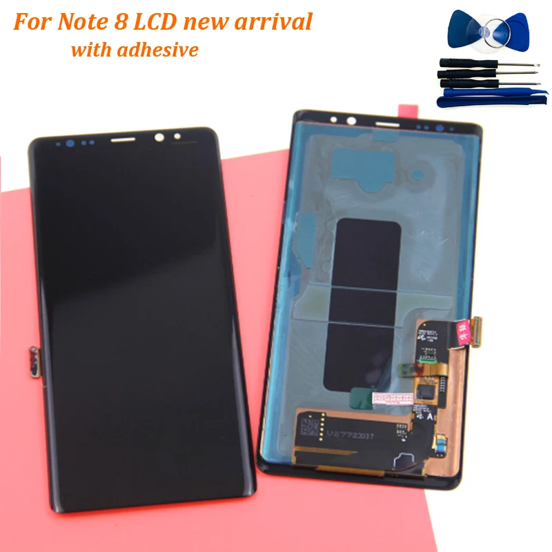 Супер Amoled 6 3 ''Замена ЖК для SAMSUNG GALAXY Note 8 Note8 N9500 дисплей кодирующий