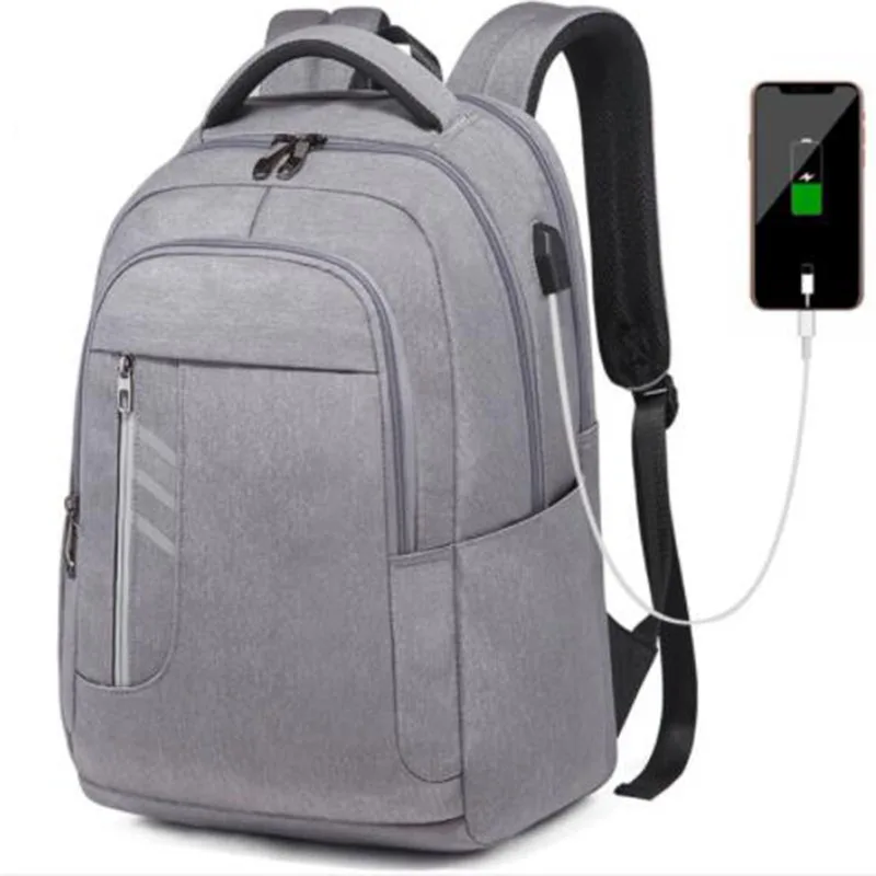

WILIAMGANU Big Waterproof Men Backpack Reflective Strip USB Charging Designer Laptop Backpack Fashion School Bags For Teenagers